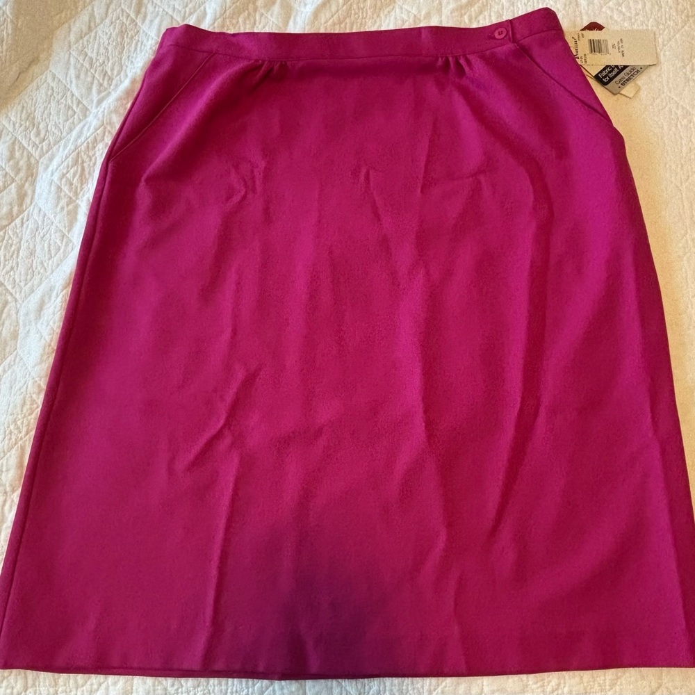 NWT DonKenNY by Donna Karen pink tailored midi skirt